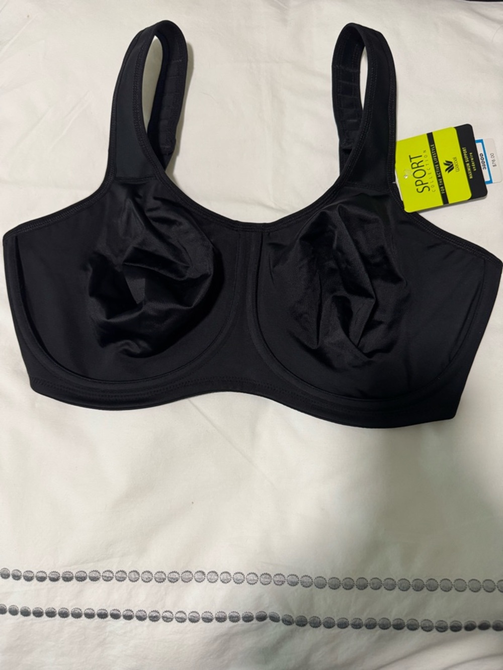 Wacoal Sport Bra Black Size 38DDD NWT - Picture 1 of 6